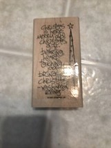 Christmas is Here.. Sentiment Rubber Stamp Stampin' Up! Retired Saying 2007 - $12.91