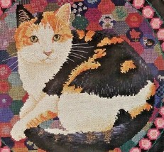 Designs for the Needle Becky on Hexagons Cross Stitch Kit  5606 calico cat Ivory - $16.82