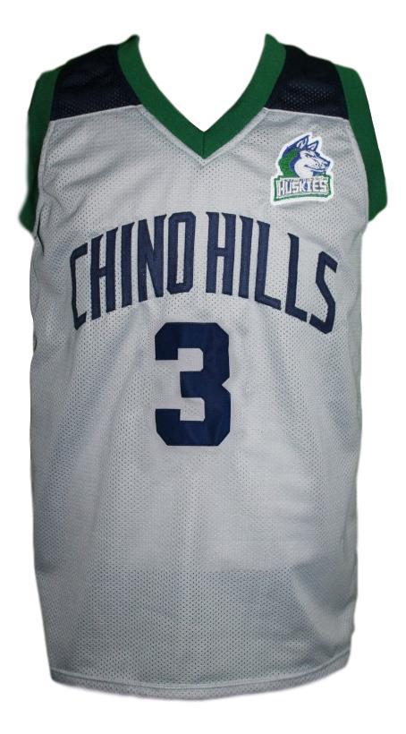 Liangelo ball  3 chino hills huskies basketball jersey grey   1