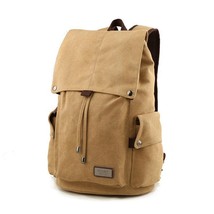 Men backpack leisure shouldertravel Retro canvas backpamen's bags student school - $57.99