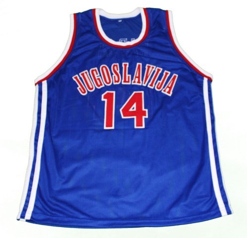 Dino radja  14 jugoslavija new men basketball jersey blue   1