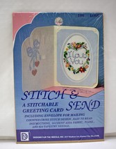 Stitch & Send Love Greeting Card Counted Cross Stitch Kit-Designs For the Needle - $9.45