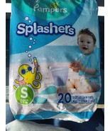 1 New Pack Of Pampers Splashers 20 Disposable Size S 13-24 Lb Pounds Swi... - $14.44