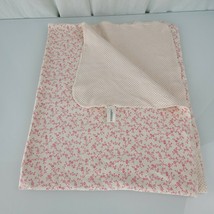 Baby Gap Cream Ivory Pink Cotton 2-ply Girl Blanket Flower Toile Polka Dot - $59.39