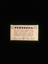 Vintage Personna Razor Blade packaging (no blade)