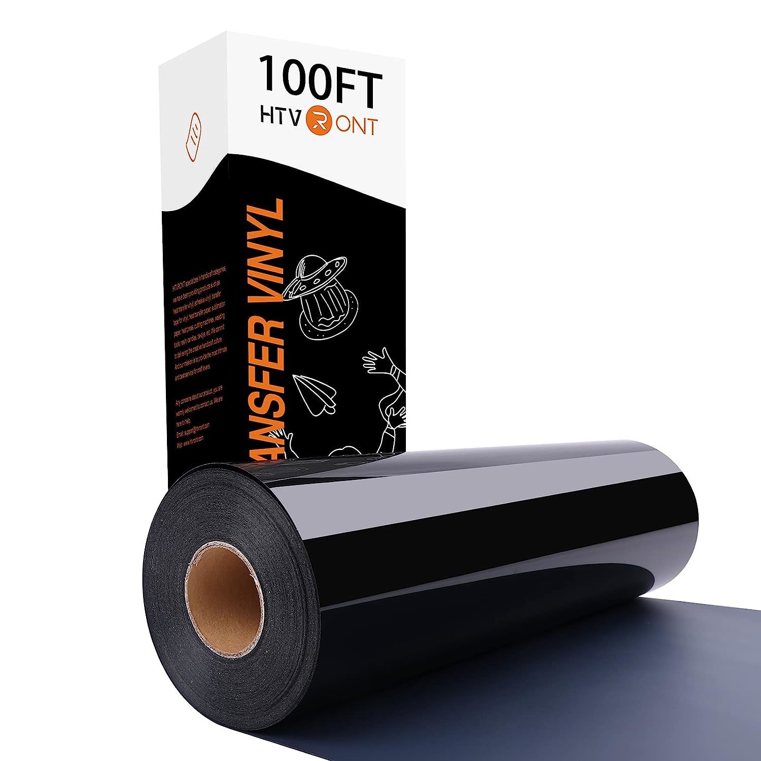 HTVRONT HTV Heat Transfer Vinyl Rolls 12'' x 8FT/ 20FT Iron on  Vinyl for T-shirt