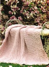 10 Textured Chunky Yarn & Large Hooks Dimensional Afghan Throw Crochet Patterns - $11.99