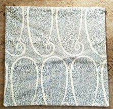 Pottery Barn Printed Woven Pillow Cover 22x22 Blue/Cream ABSTRACT NWOT #62 - $29.75