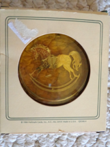 Old-Fashioned Rocking Brass Rocking Horse Christmas Keepsake Ornament (#2707)  - $5.99