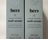 NIB hers Multi-Screen Mineral Sunscreen SPF 50+ 1 fl oz EXP 01/24 &amp; 02/24 - $18.69