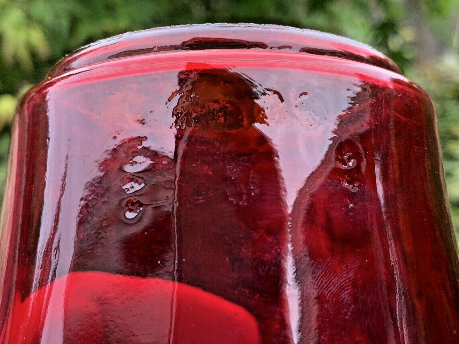 Antique Lantern Red Glass Globe Only Old and 50 similar items