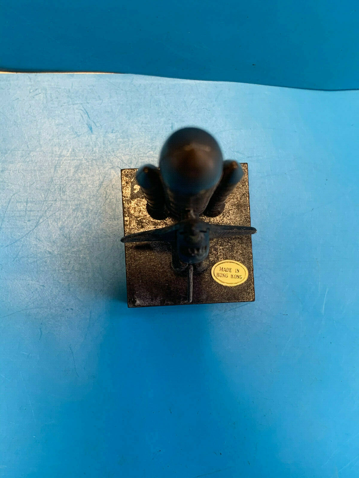 Vtg Plastic And Metal Space Shuttle On Base Pencil Sharpener Made In