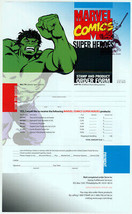 2007 Marvel Comic USPS Super Hero Stamp Order Form w/ Rare FDI Cancellation HULK - $24.74