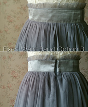 SAGE GREEN Tulle Maxi Skirt Plus Size Sage Green Wedding Bridesmaid Tulle Skirt image 12