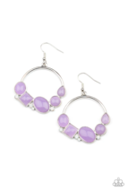 Paparazzi Beautifully Bubblicious Purple Earrings - New - $4.50