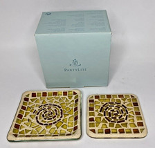 Partylite Spice Mosaic Decorative Topper & Tray Rare Retired NIB P15B/P8278 - $49.99