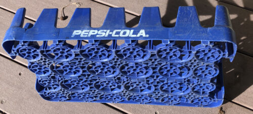 Vintage Blue W/ White Lettering Pepsi-Cola Plastic Crate - Other