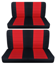 Front and Rear bench car seat covers fits Chevy Bel Air 1955-1962  black... - $130.54