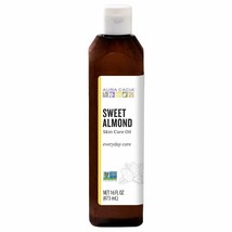 NEW Aura Cacia Pure Sweet Almond Oil Non-GMO Skincare 16 fl. oz. - $21.04