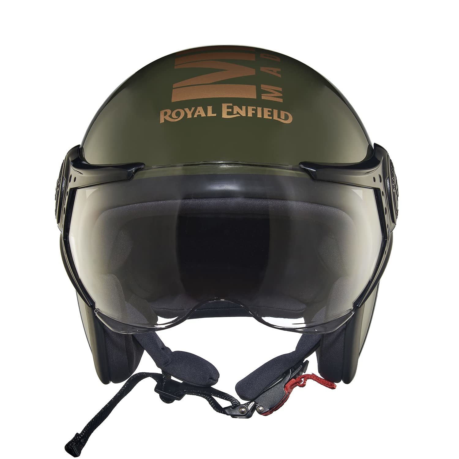 Royal Enfield Open Face Mlg Helmet With Clear Visor Helmets