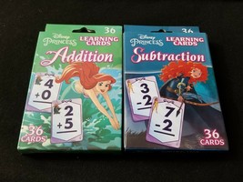 Disney Princess Addition and Subtraction Learning Flash Card Set