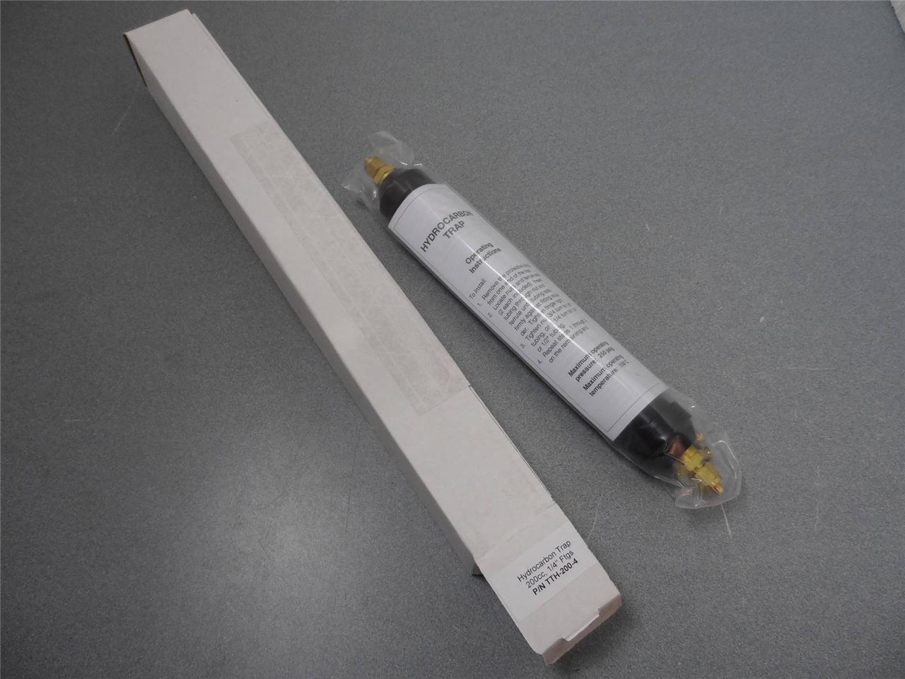 Trigon Tech. TTH2004 Hydrocarbon Trap 200CC 1/4" Fittings New Other