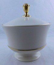 Lenox Lyric Covered Candy Dish Eternal Cream And Gold 24k - $42.58
