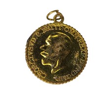 Necklace Pendant 1926 Coin Replica UK British Half Crown King George V - $12.16