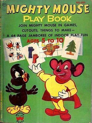 RARE 1954 MIGHTY MOUSE PLAYBOOK CARTOON HERO MIGHTY MOUSE ILLUSTRATED ...