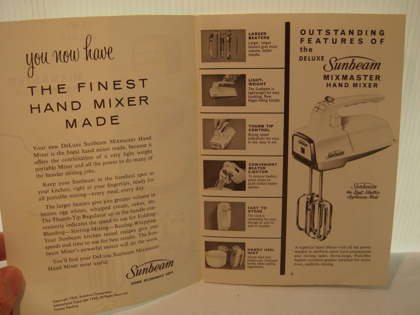 Hand Mixer Instruction manual