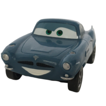 Disney Pixar Car Finn McMissile Toy Car Plastic Small Blue Mustache 2.25" Mattel - $5.99