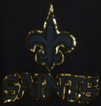 NFL Licensed New Orleans Saints Youth Extra Large Black Gold Tee Shirt image 2