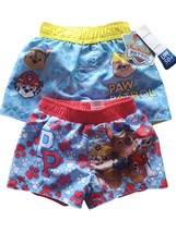 Nickelodeon Paw Patrol Infant Boys Swim Trunks 2 Pair 3/6 Months Lined Shorts - $13.65