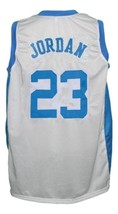 Michael Jordan Custom College Basketball Jersey Sewn White Any Size image 2