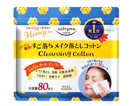 Kose Softymo Makeup Removing Cotton Honey Mild 80 Pieces