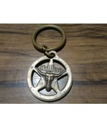 Vintage Marlboro Brass Key Chain Key Ring Longhorn Steer Western Texas S... - $4.85