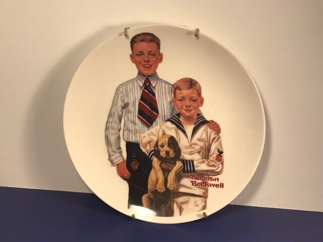 Primary image for VINTAGE KNOWLES COLLECTOR PLATE NORMAN ROCKWELL SUNDAY BEST VIGNETTE SERIES BOYS