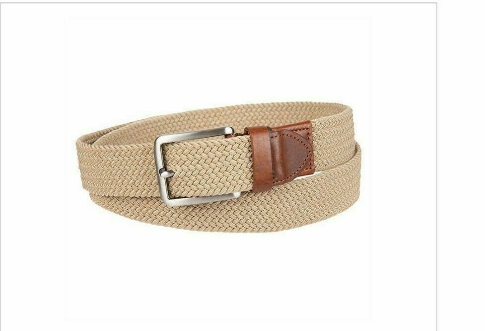 Louis Vuitton Genuine Leather Saffiano Pattern Belt Made In Spain Size 44