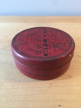 Vintage 40s Pecard Shoe Dressing tin packaging (mostly full) image 4