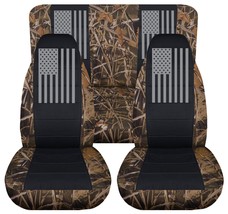 Front and Rear American flag seat covers Fits 2003-2006 Jeep Wrangler TJ/LJ - $167.94