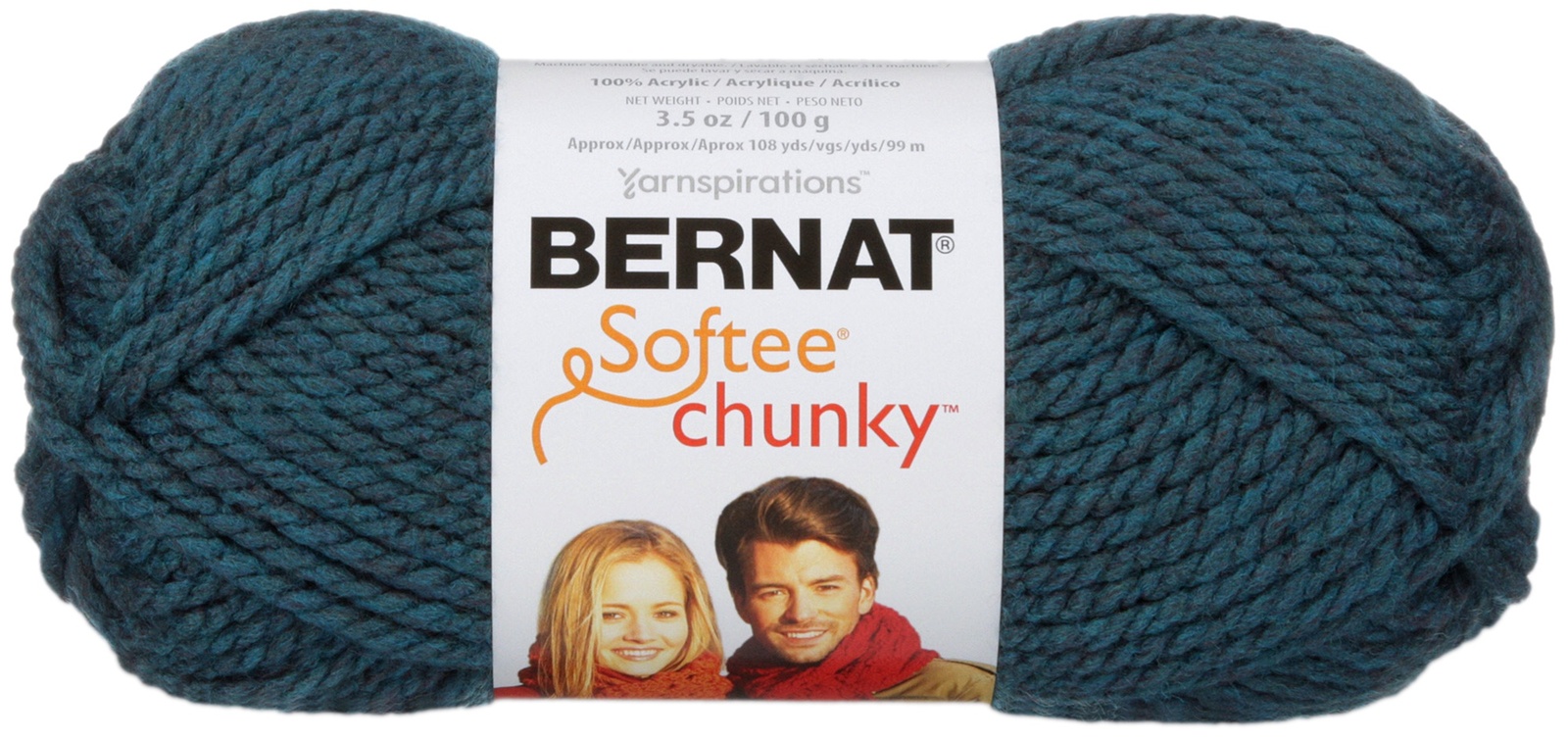 Bernat Softee Chunky Berry Red Yarn - 3 Pack of 100g/3.5oz - Acrylic - 6  Super Bulky - 108 Yards - Knitting/Crochet