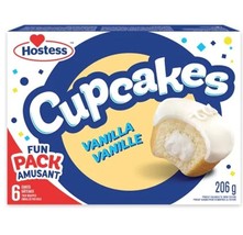 2 boxes (6 per box) of Hostess Cupcakes Vanilla 206g each Free Shipping! - $30.00