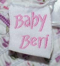 Baby Beri Purple Cream Light Green Flower Dress Bloomer Set 3 6 Month image 3