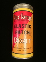 Vintage Buckeye (elastic patch) Dozit tin packaging image 6