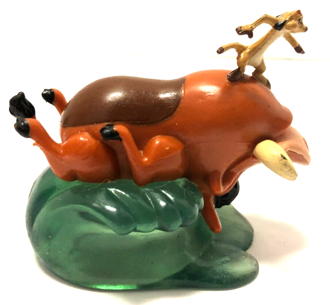 Disney Lion King Timon & Pumbaa Riding The Wave Pvc Cake Topper Figure 