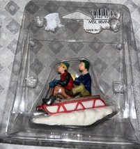 Vintage 1999 Lemax Coventry Cove Children on Sleigh Christmas Village Fi... - $9.50