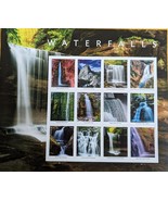 USPS Stamp Sheet of 12 Waterfalls 2022 - $9.95