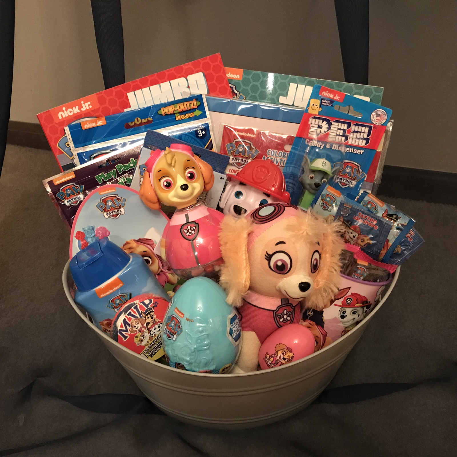 Paw Patrol Chase Jumbo Plush Easter Basket