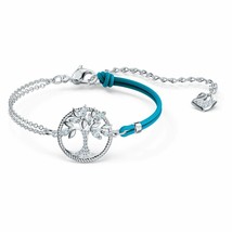 Authentic Swarovski Symbolic Tree of Life Blue Rope Bracelet - $83.22