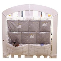 Imperial Crown Pattern Infant Bedside Multilayer Pouch Storage Bag Diaper Bag image 2